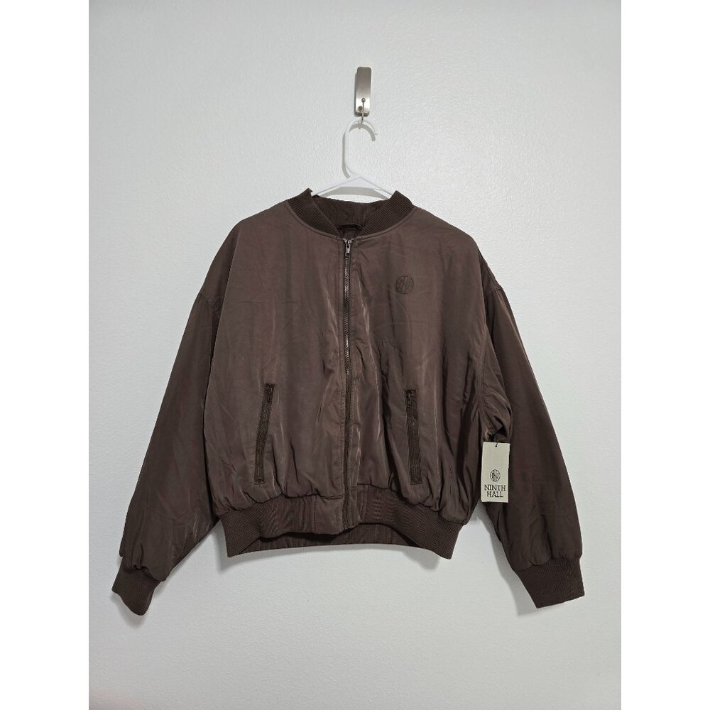 Ninth Hall Orion Brown Bomber Jacket Size Large - Picture 7 of 11